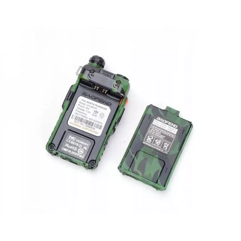 Ręczny radiotelefon Baofeng UV-5R 5W HT Camo — dwuzakresowy FM, 5 W, akumulator 1800 mAh