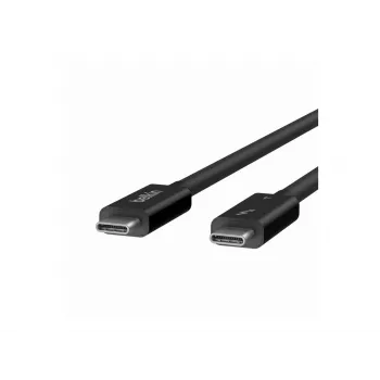 Belkin CONNECT - Thunderbolt-Kabel - 24 pin USB-C (M) umkehrbar zu 24 pin USB-C (M) umkehrbar - Thunderbolt 4 - 1,0m - passiv, USB-Stromversorgung (10