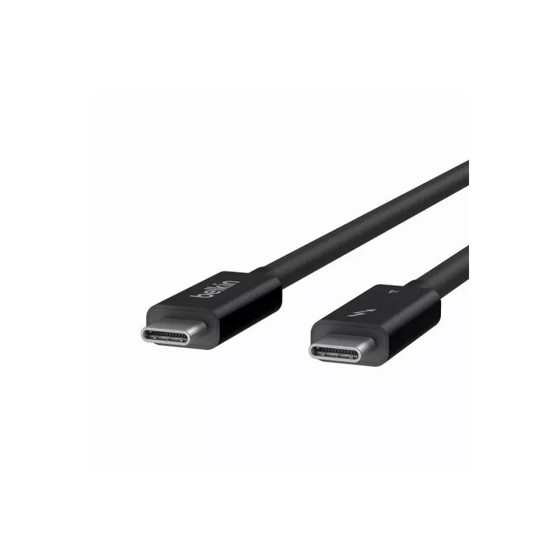 Belkin CONNECT - Thunderbolt-Kabel - 24 pin USB-C (M) umkehrbar zu 24 pin USB-C (M) umkehrbar - Thunderbolt 4 - 1,0m - passiv, USB-Stromversorgung (10