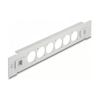 Panel krosowy DeLOCK 10 cali D-Type 6 portów bez narzędzi szary