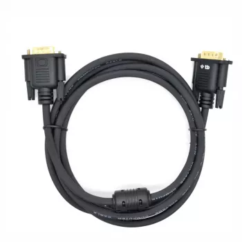 Przewód VGA TB 15M-15M 1,8 m, czarno-złoty (AKTBXVGAMMG180B)
