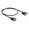Kabel szeregowy DeLOCK 86613 Czarny 0,5 m RS-232