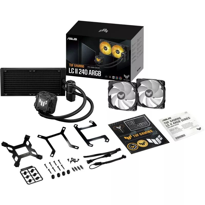 ASUS TUF GAMING LC II 240 ARGB Zestaw chłodzenia cieczą procesora 12 cm Czarny