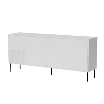 4D ABI komoda 200x45x88 matowy biały