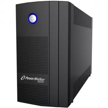 PowerWalker Basic VI 1000 SB Line-Interactive 1000VA 3AC-Outputs Tower Czarny Zasilacz awaryjny (UPS) (10121068)