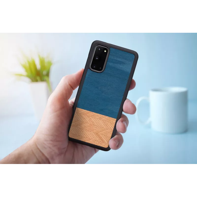 Etui na telefon man and wood Galaxy S20 denim czarny