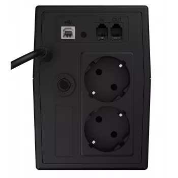 Zasilacz awaryjny UPS Green Cell UPS02 0,8 kVA (480 W) Line-Interactive, LCD, 2x gniazda typu F, USB-B, RJ-45, RJ-11
