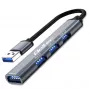 Hub USB QOLTEC 53793 — wejście USB 3.0, 3× porty USB 2.0