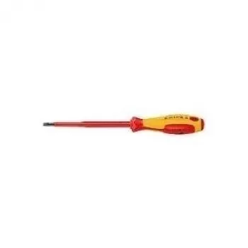 Knipex VDE VDE śrubokręt płaski, szerokość ostrza: 6,5 mm, długość ostrza: 150 mm, DIN EN 60900 (98 20 65)