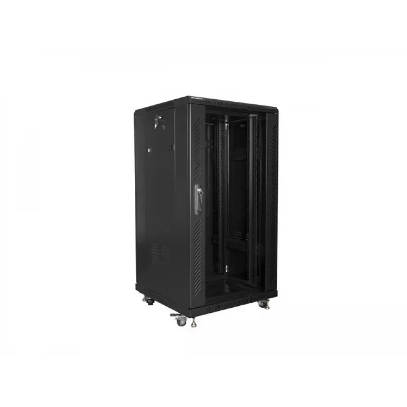 Lanberg FF01-6622-12B szafa rack 22U Wolnostojąca Czarna