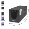 Zasilacz awaryjny UPS Qoltec 53775 1,2 kVA 720 W 4 gniazda AC
