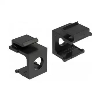 Osłona portu DELOCK 86403, zestaw 4 szt., czarna, 17,3×22,3×16,3 mm