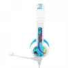 Przewodowy zestaw słuchawkowy BuddyPhones School+ — Pałąk na głowę, wokółuszne, 20–20000 Hz, kabel 1,4 m, Niebieski/Biały