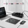 Listwa zasilająca MACLEAN MCE391 B – 6 gniazd, 4×USB-A + 1×USB-C, 110–240V, 2500W, kabel 3 m, czarna