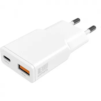 Ładowarka 4smarts PDPlug Duos cienki Smartfon Tablet Biała AC Szybkie ładowanie