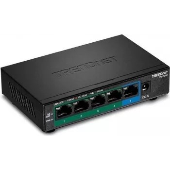 TRENDnet TPE-TG52 - Switch - 4 x 10/100/1000 (PoE+) + 1 x 10/100/1000 - Biurkowy, montowany na ścianie - PoE+ (32 W)