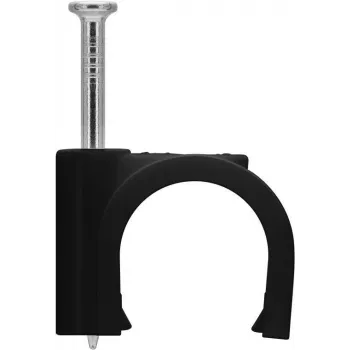 Zacisk kablowy Goobay 14 mm, czarny (64685)