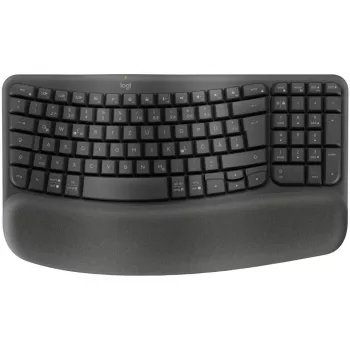 Klawiatura Logitech Wave Keys Office RF Bezprzewodowa + Bluetooth QWERTZ Grafitowa