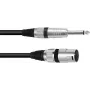 adapter kablowy XLR do jack 6,3 mm mono Omnitronic 3022519B — 1× XLR 3-pin na 1× jack 6,3 mm mono, 2 m