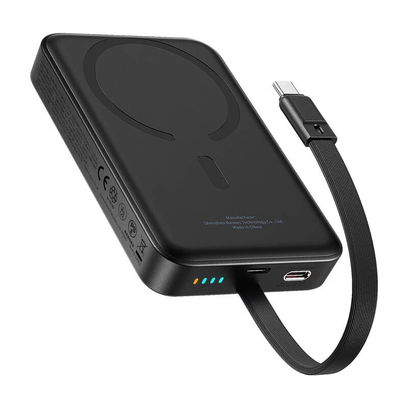 Baseus Mini 10000mAh 30W Magnetyczny Powerbank (czarny) Edycja Bayern