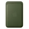 Uchwyt na karty Apple iPhone FineWoven Wallet z MagSafe Moss zielony Microtwill