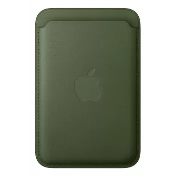 Uchwyt na karty Apple iPhone FineWoven Wallet z MagSafe Moss zielony Microtwill