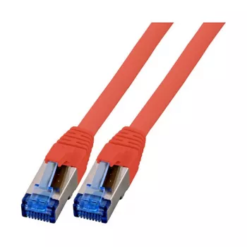 EFB-Elektronik RJ45 kabel krosowy Cat.6A S/FTP TPECat.7 przewód instalacyjny superflex Czerwony 0,15m Producent: EFB Elektronik (K5525FRT.0,15)