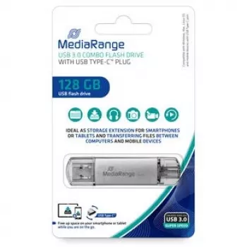 Pamięć USB MediaRange 128 GB USB Type-A USB Type-C MR938