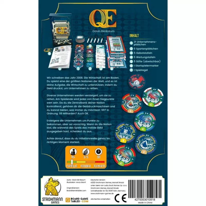 Q.E., Gra planszowa