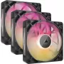 Corsair iCUE LINK RX120 MAX ARGB wentylatory do obudowy 120 mm, zestaw 3 szt., czarny