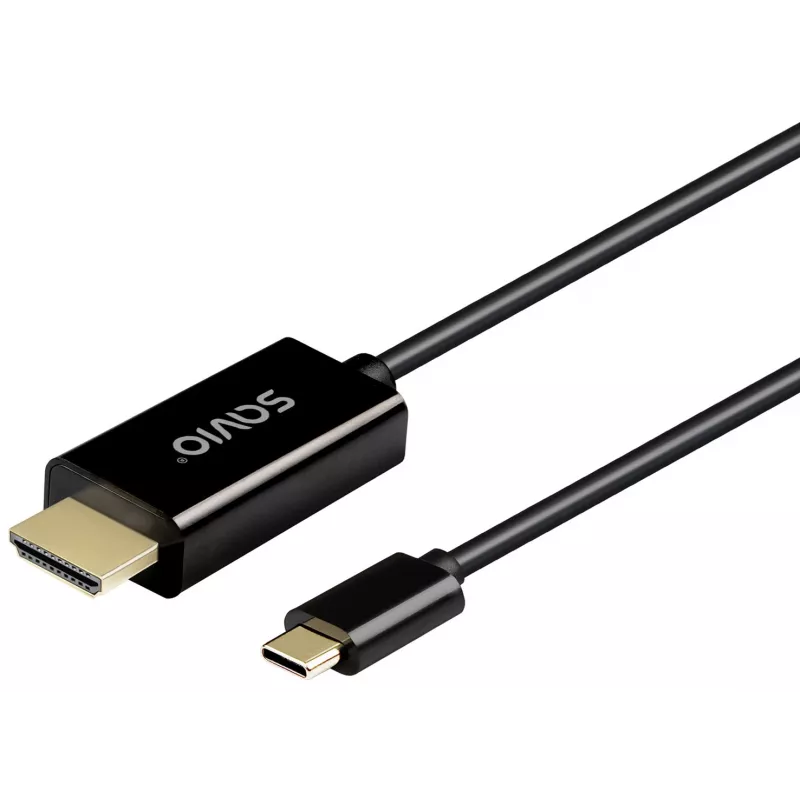Kabel SAVIO CL-190 USB-C na HDMI, 30Hz, 1m, plastik