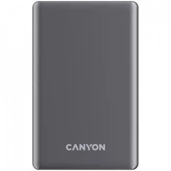 Canyon OnCharge 510 - Powerbank - 10.000 mAh - wejście USB-C - wyjście USB-C PD 20W + ładowanie bezprzewodowe magnetyczne