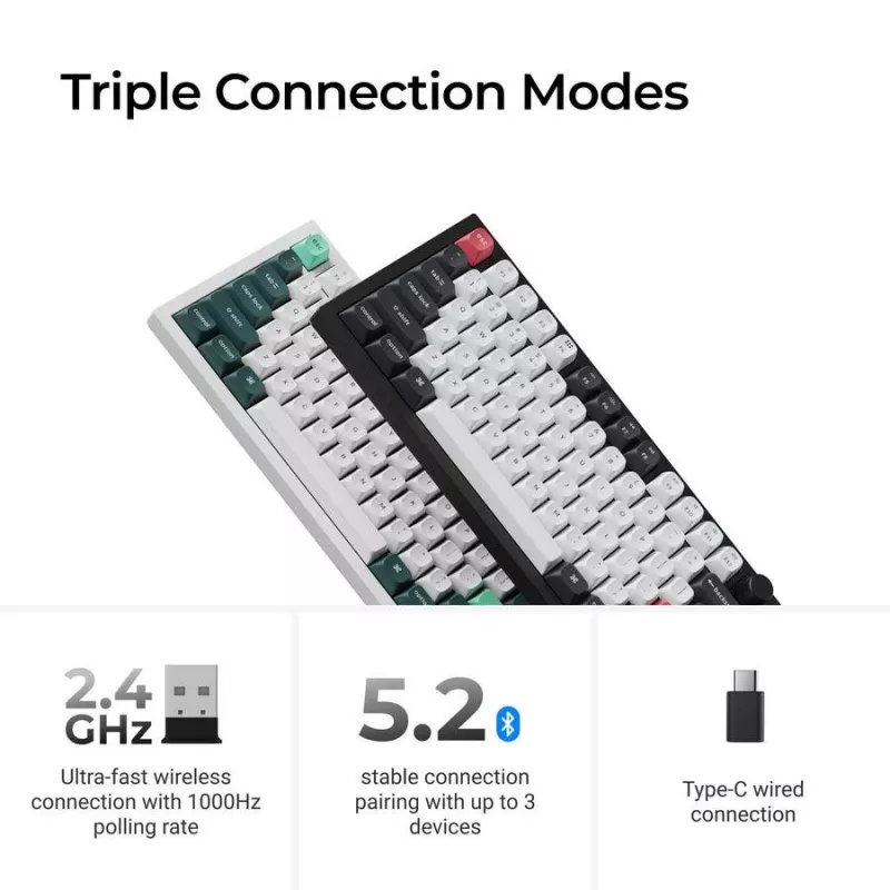 Klawiatura mechaniczna Keychron Q6 HE QMK z magnetycznymi stabilizatorami Gateron Double‑Rail