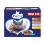 PREVITAL Megabox z karmą dla kota z jagnięciną, wołowiną, królikiem i kurczakiem w sosie - mokra karma dla kota - 24 x 100g