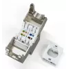 Digitus CAT 6A kompaktowy moduł keystone, ekranowany, montaż beznarzędziowy, złącze, 24 szt.