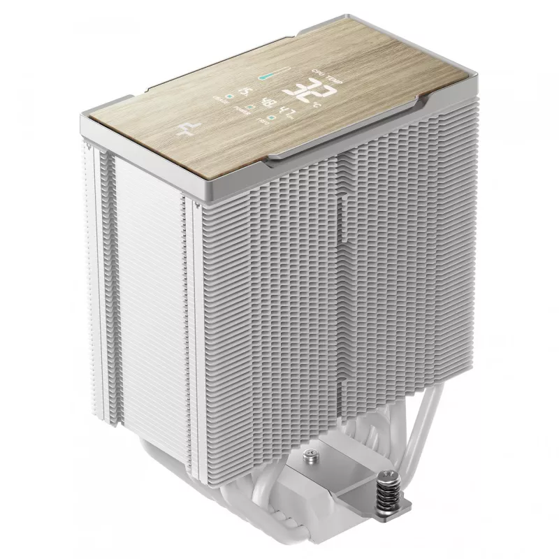 Chłodnica powietrzna DeepCool AK700 Digital WH, wentylator 120 mm, obsługa AM5/AM4/LGA 1700/1200/1155/1151/1150, biały