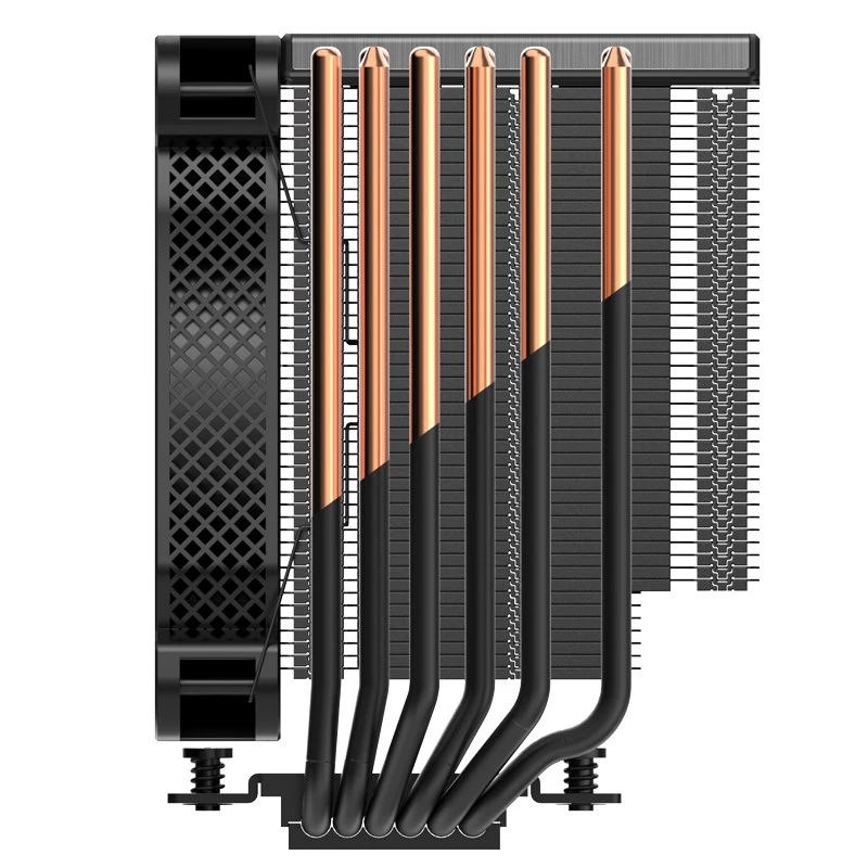 Jonsbo HX6250 Radiator/chłodzenie procesora 14 cm Czarny 1 szt.