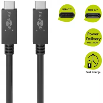 Kabel USB Goobay 49254 Czarny