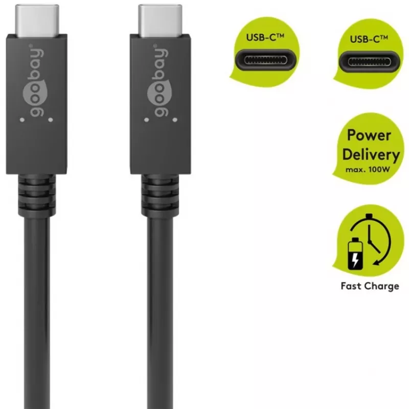 Kabel USB Goobay 49254 Czarny