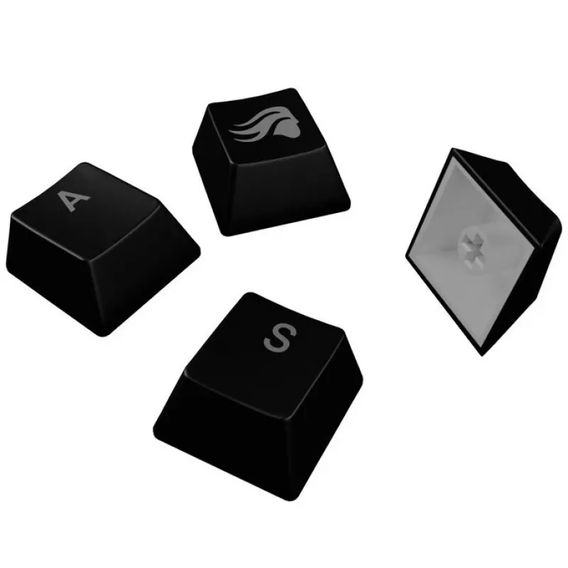GLORIOUS GPBT Podświetlane Keycaps — układ ANSI, materiał PBT, czarne
