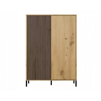 KAMARO 2DD cienki/GŁ dąb ARTISAN DISPLAY CABINET