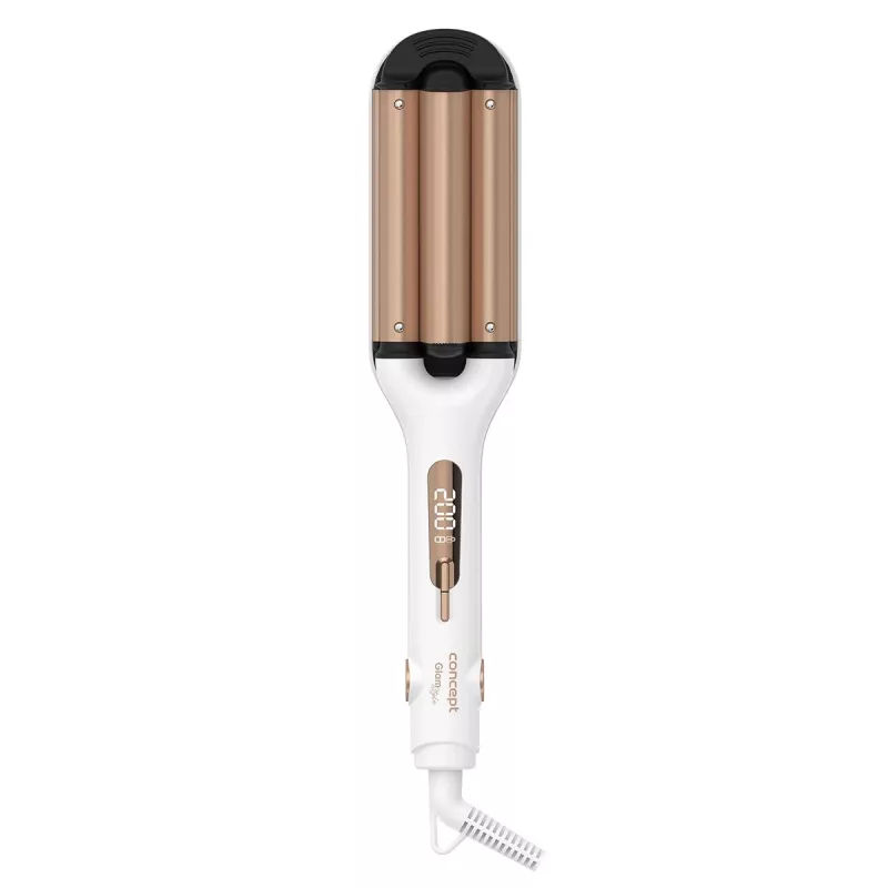 Lokówka Concept GLAM Style KT2140 — 100 W, 120–200°C, 9 poziomów temperatury, 1,8 m obrotowy przewód, złoto