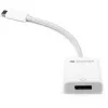 Adapater USB, wtyczka USB-C > gniazdo DisplayPort (Biały, 11 cm)
