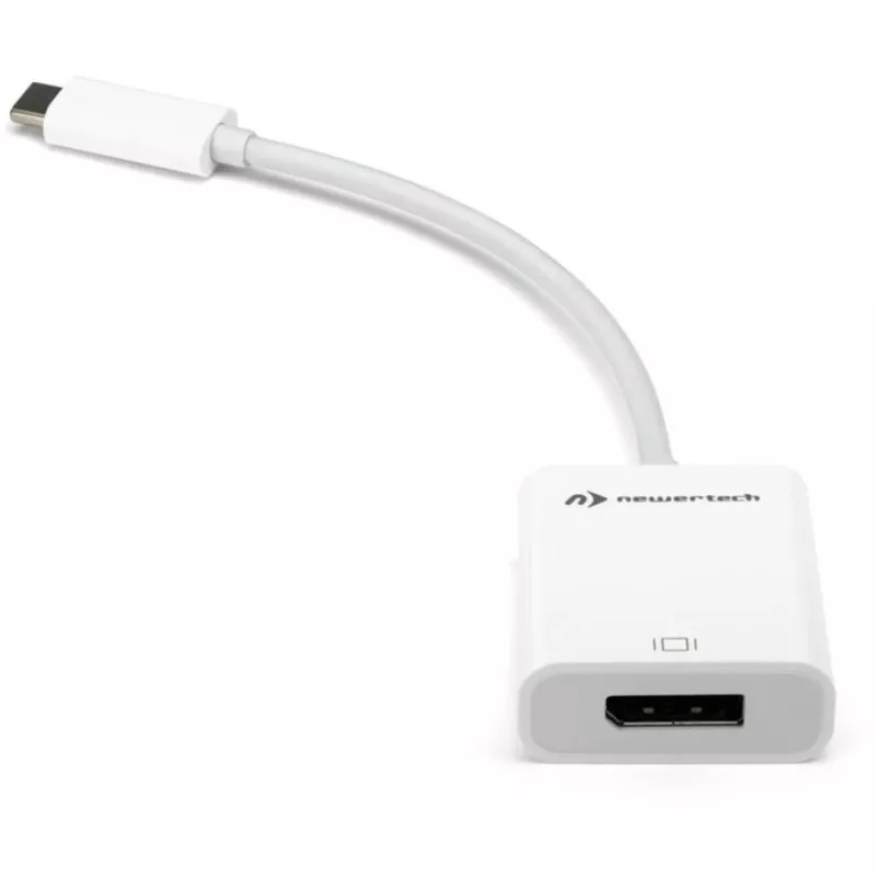 Adapater USB, wtyczka USB-C > gniazdo DisplayPort (Biały, 11 cm)