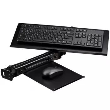 Taca na klawiaturę i mysz Next Level Racing NLR-E019 Elite Czarny Edition – regulowana taca pod biurko na klawiaturę i mysz