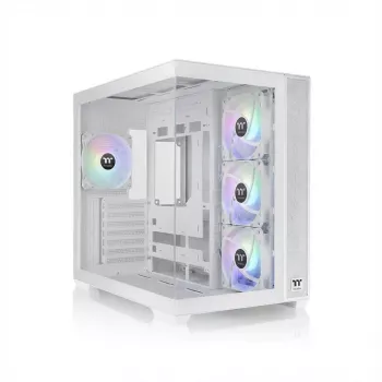 Obudowa komputerowa THERMALTAKE Midi S380 TG ARGB Snow biały — szkło hartowane, podświetlenie ARGB