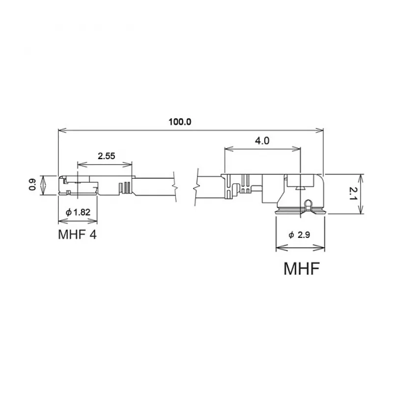 Kabel koncentryczny DeLOCK 89647 0,3 m MHF I-PEX MHF IV HSC MXHP32