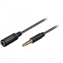 Wentronic Goobay Przedłużacz jack 3,5 mm, czarny, 3 m - jack 3,5 mm (4-pin, stereo) > gniazdo jack 3,5 mm (4-pin, stereo) (62480)