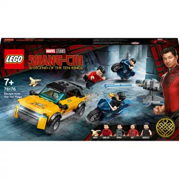Zestaw LEGO Marvel Ucieczka z Dziesięciu Pierścieni 76176 z minifigurkami i pojazdami