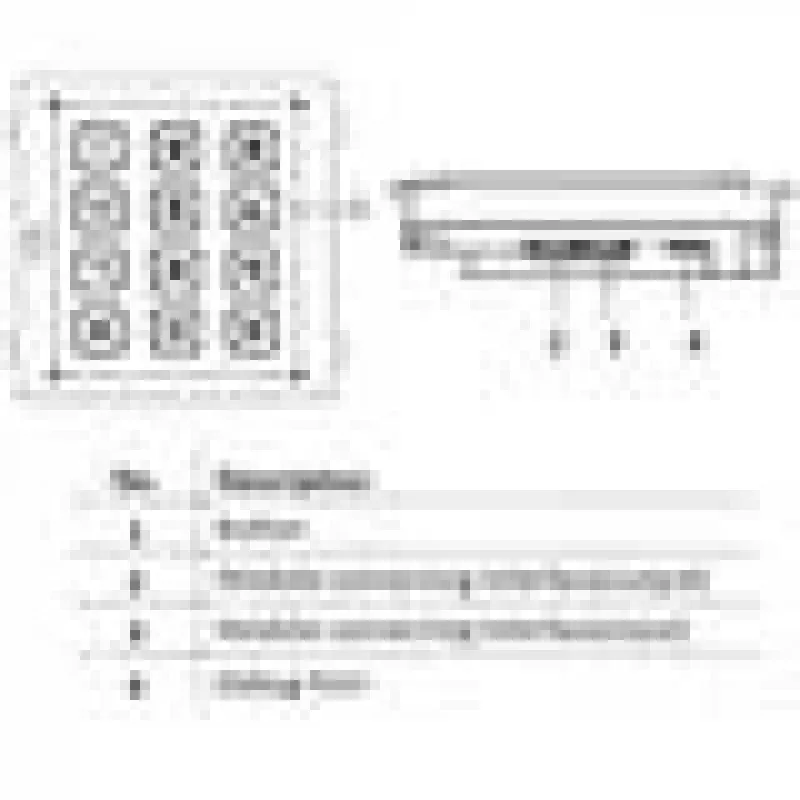 Akcesorium do systemu wideodomofonowego Hikvision DS-KD-KP/S – klawiatura
